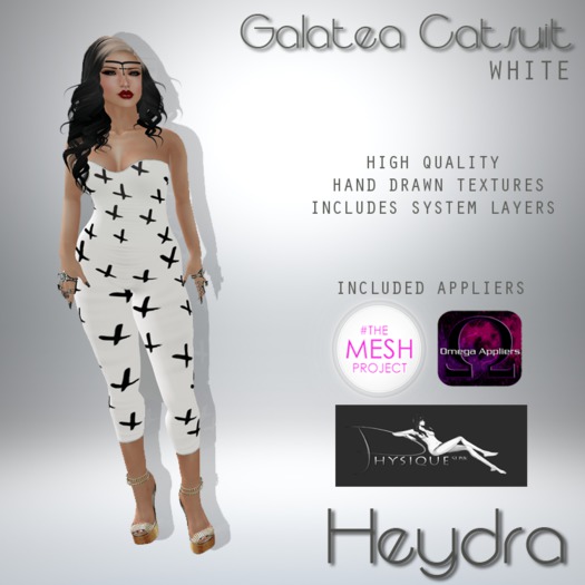 HEYDRA Galatea Catsuit White