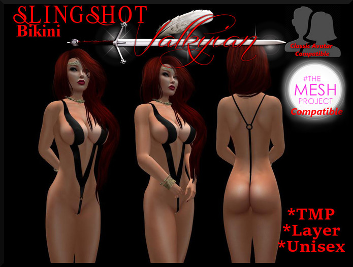 ~Valkyrian~ SlingShot Bikini (Black) *TMP / Layer