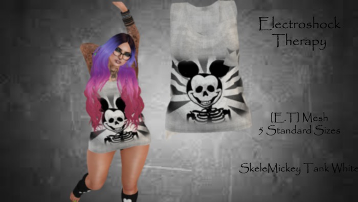 [E.T] Mickey Female Tank White