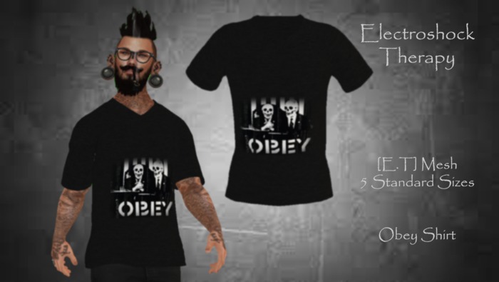 [E.T] Obey Shirt Male