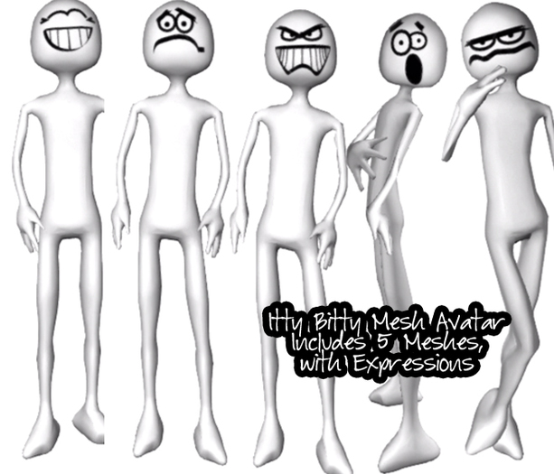 Itty Bitty Avatar White