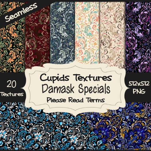 *Cupids Textures * 20 DAMASK SPECIALS