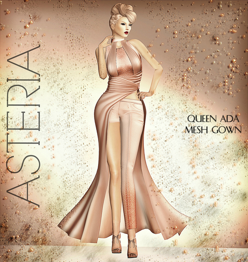 Asteria Creations - Queen Ada Mesh Gown Set - ALL DEMO