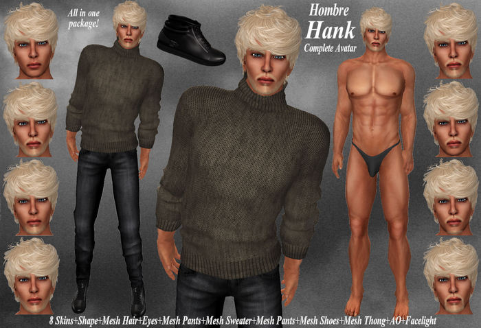 Hombre Hank Complete Avatar