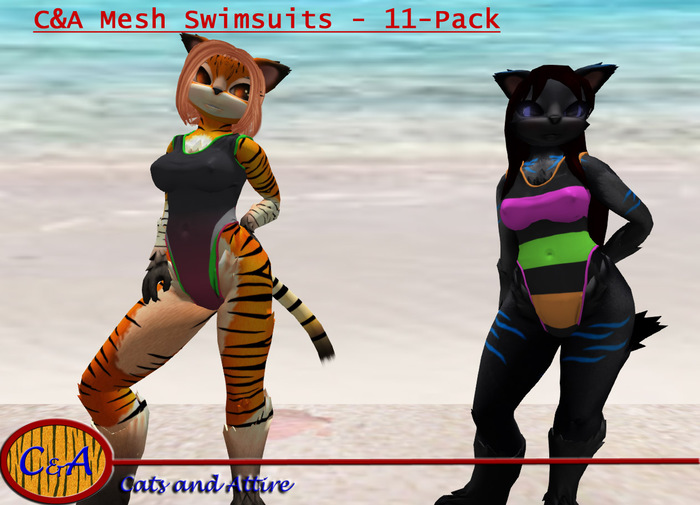 C&A BGFeline Mesh-Swimsuits 11-Pack