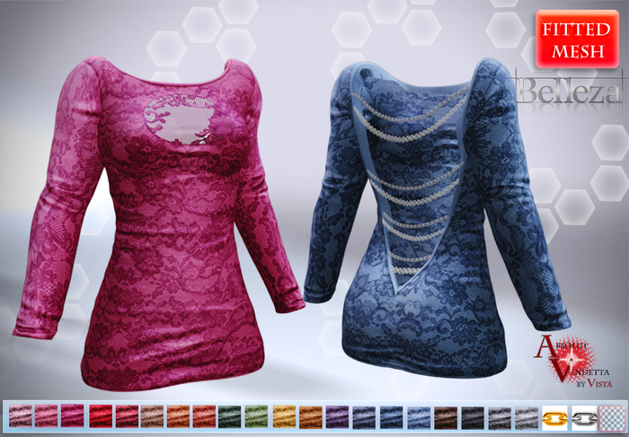 Absolut Vendetta -Open Back Dress LACE *BELLEZA