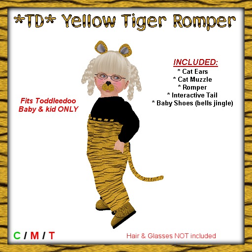 *TD* Yellow Tiger Romper