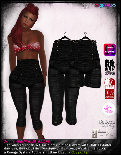 [ bubble ] Donna Black Set