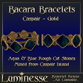 Luminesse Bacara Caspair Gold Bracelets-Wear To Unpack