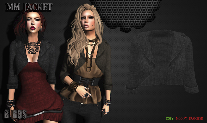 B BOS -MM Jacket-Tweed Grey-