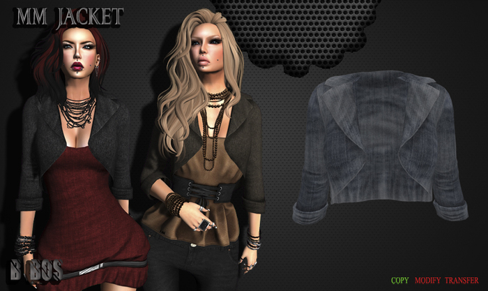 B BOS -MM Jacket-Jeans UsedWash-