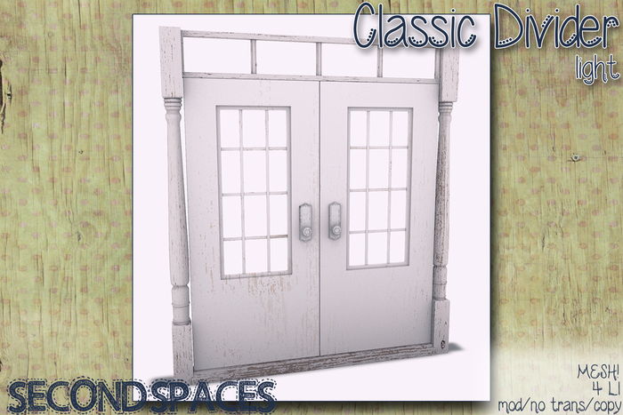 Second Spaces - Classic Divider - light (bxd1)