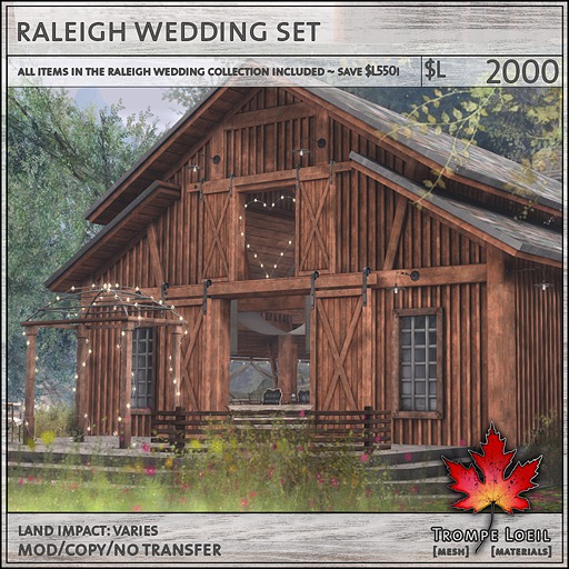 Trompe Loeil - Raleigh Wedding Set V1.1 [mesh]