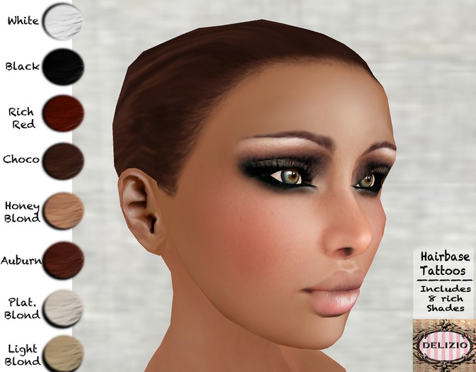 Delizio - 8 Hairbase Tattoos - FREE GIFT!