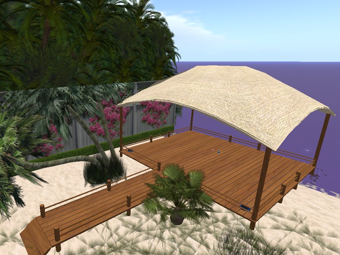 Gazebo with Boardwalk - Hickory