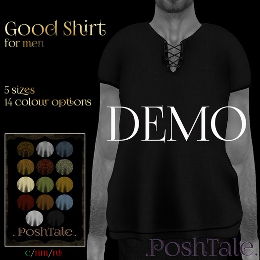 .PoshTale. for men - Good Shirt (DEMO) [wear to unpack]