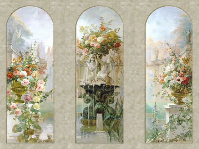 Wallpaper on the wall