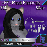 ~FF~ Mesh Piercings Silver