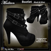 C&F Madison Military Bootlet - Black/Silver