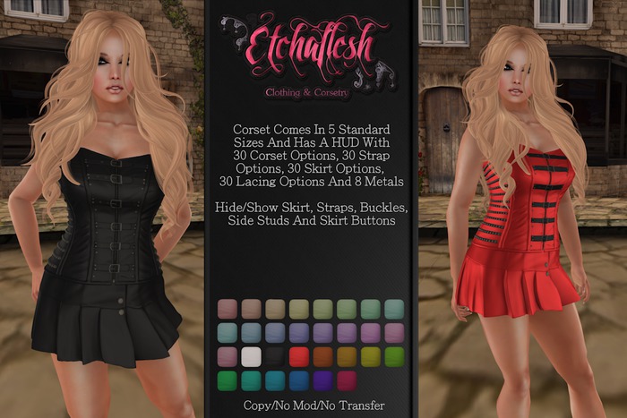 DEMO [Etchaflesh] Color Wonder Rebel Corset