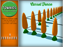 Townies Full Perm Mesh Easter Carrot Fence