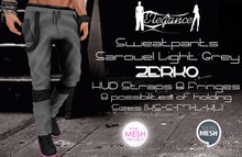 Elegance ZERKO Sweatpants Sarouel Light Grey (XS-S-M-L-XL)