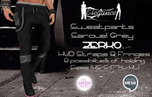 Elegance ZERKO Sweatpants Sarouel Grey (XS-S-M-L-XL)