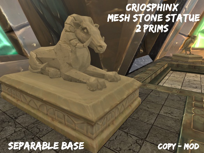 Criosphinx Stone Statue Ram