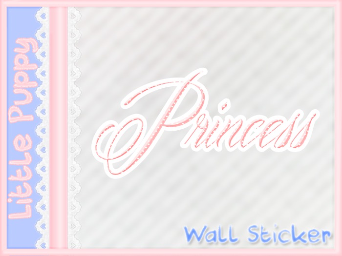 Pink Princess Wall Sticker