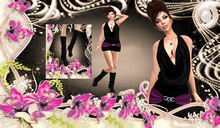 Hailey Cow mini Dress Black