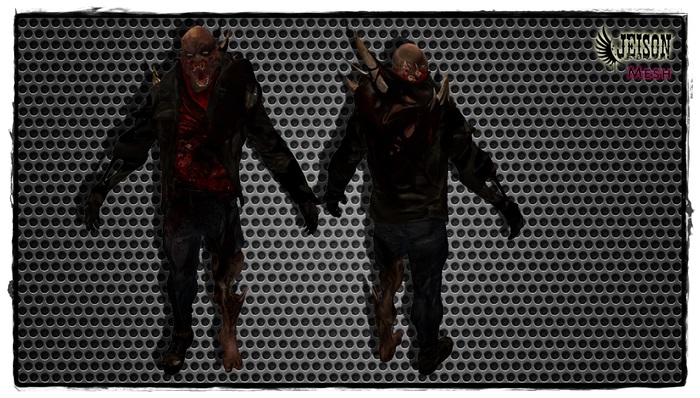 zombie warrior mesh 