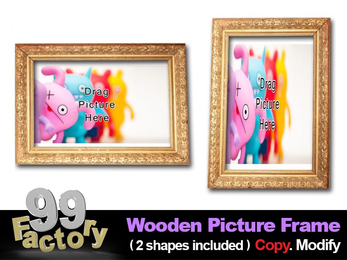 *99Factory* Wooden Picture Frame