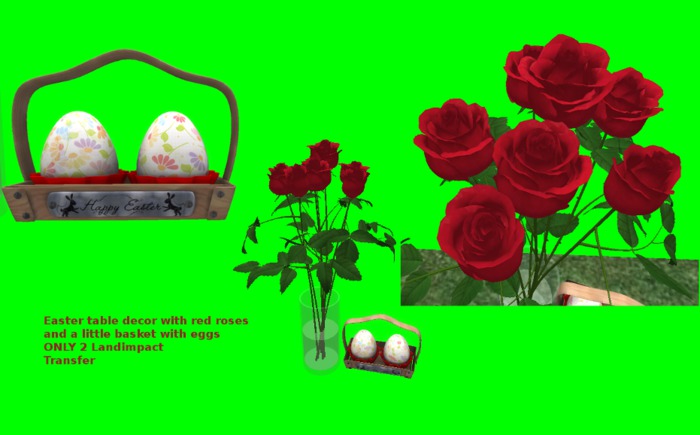 Easter table decor w. roses