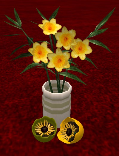 Narzissen w. easter egg/daffodils c/m