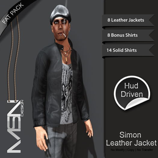 DISCOUNT %75 [MSN Design] - Simon Leather jacket [FAT PACK]