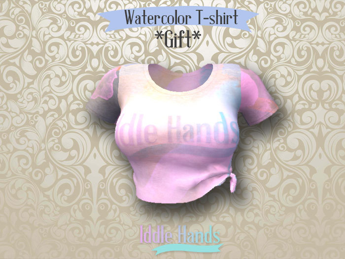 Iddle Hands - WaterColor shirt - Gift