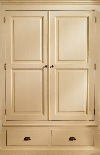 Painted Pine Double Wardrobe