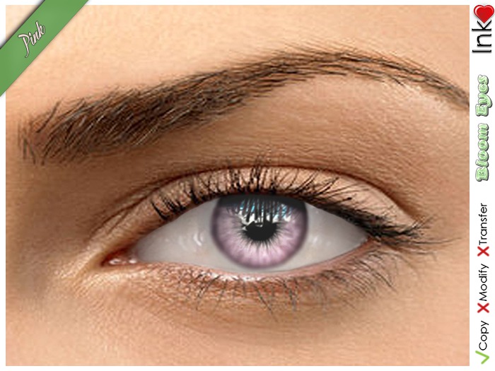 * Inkheart * - Bloom Eyes - Pink (3 Sizes Sys + Mesh)