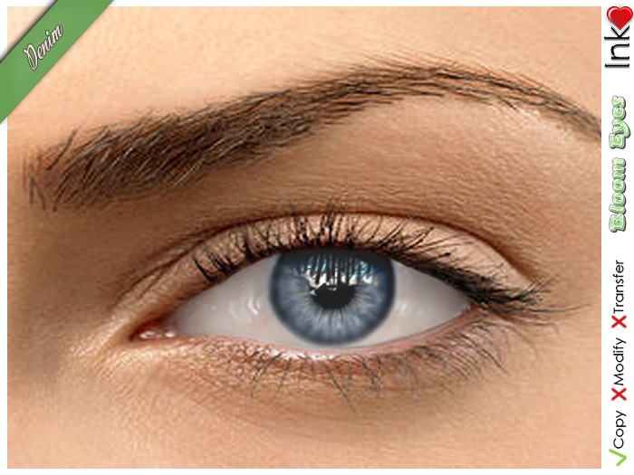 * Inkheart * - Bloom Eyes - Denim (3 Sizes Sys + Mesh)