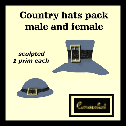 COUNTRY HATS PACK - MALE AND FEMALE