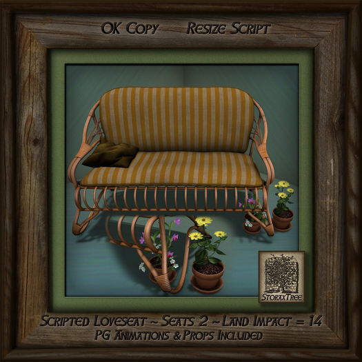 Tropics Light Patio Loveseat Ad