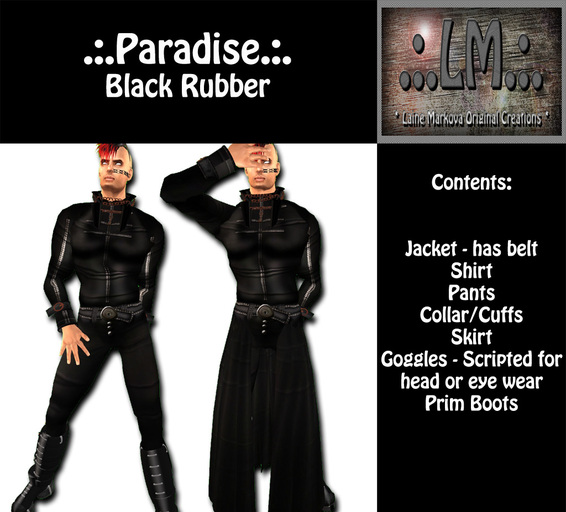 .:.LM.:.Paradise - Blk Rubber M
