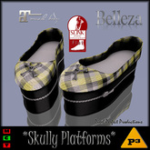 <P3> Skully Platforms - Bumblebee Plaid