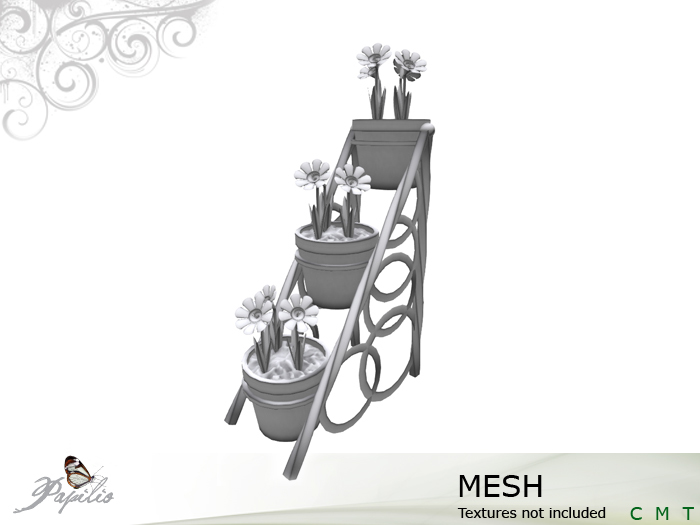 .:Papilio:. Plant Rack With Flowers - Fullperm Mesh