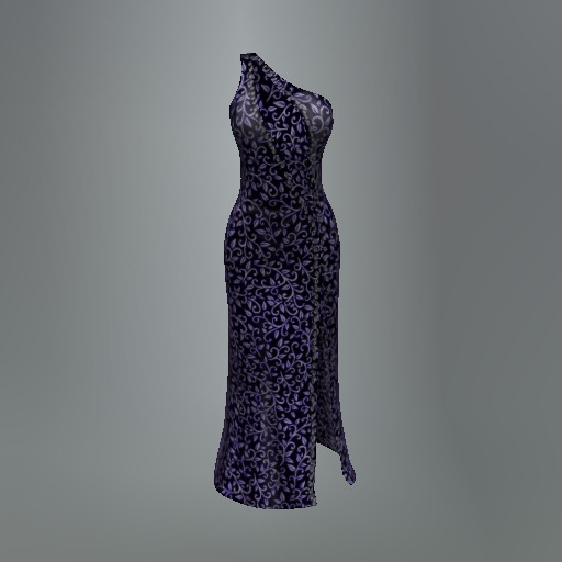 Blue Vines Mesh Dress