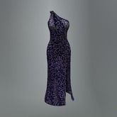 Blue Vines Mesh Dress
