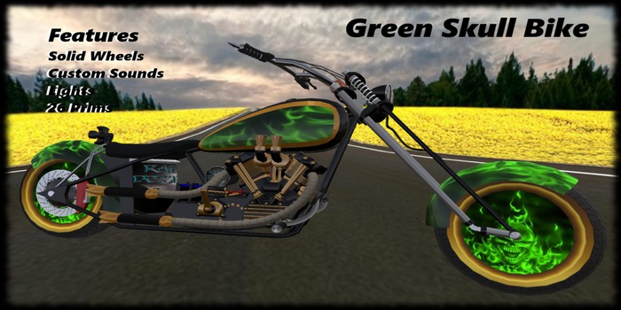 Green Skull Bike