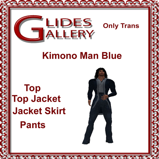 Kimono Man Blue