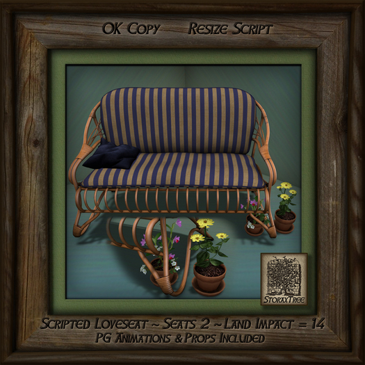Tropics Light Patio Loveseat At