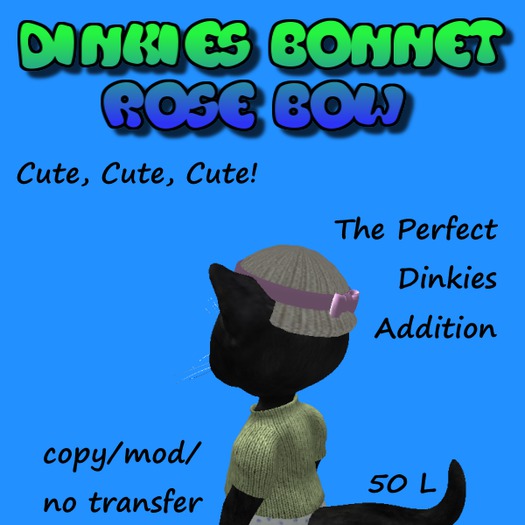 DinkieHats for Her -- RoseBow